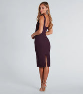 Make It Work Sleeveless Tank Midi Dress